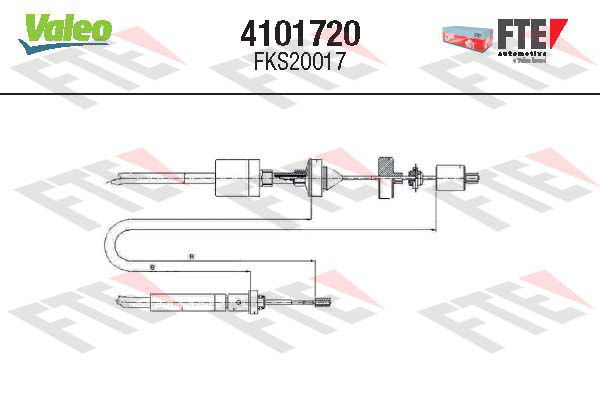 Tirette à câble, commande d'embrayage FTE CLUTCH ACTUATION