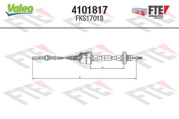 Tirette à câble, commande d'embrayage FTE CLUTCH ACTUATION