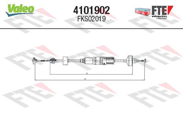 Tirette à câble, commande d'embrayage FTE CLUTCH ACTUATION