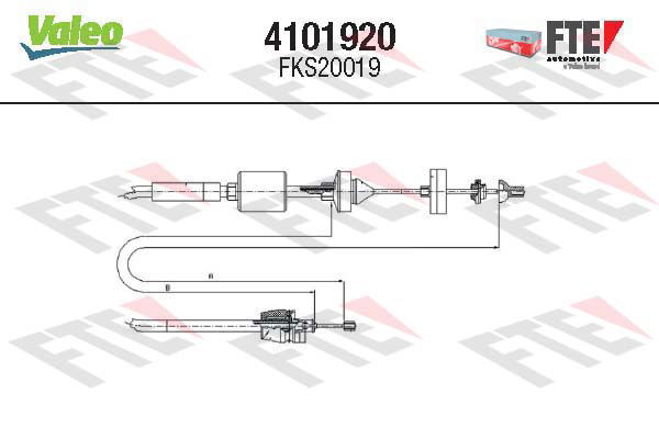 Tirette à câble, commande d'embrayage FTE CLUTCH ACTUATION