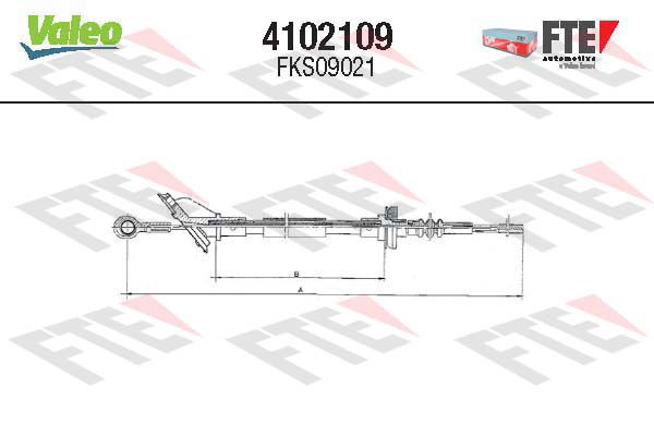 Tirette à câble, commande d'embrayage FTE CLUTCH ACTUATION