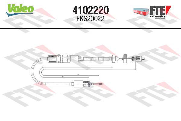 Tirette à câble, commande d'embrayage FTE CLUTCH ACTUATION