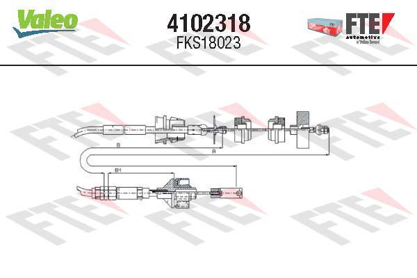 Tirette à câble, commande d'embrayage FTE CLUTCH ACTUATION