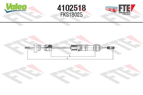 Tirette à câble, commande d'embrayage FTE CLUTCH ACTUATION