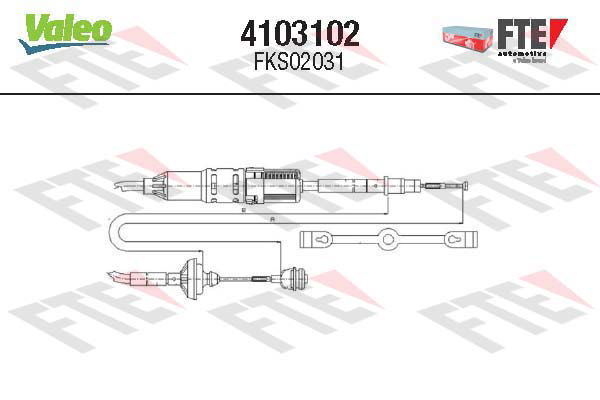 Tirette à câble, commande d'embrayage FTE CLUTCH ACTUATION