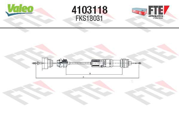 Tirette à câble, commande d'embrayage FTE CLUTCH ACTUATION