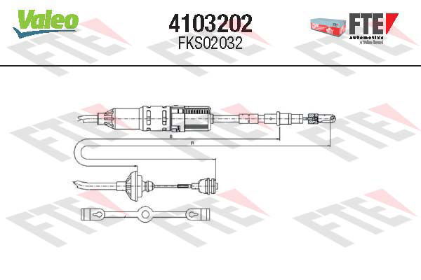 Tirette à câble, commande d'embrayage FTE CLUTCH ACTUATION