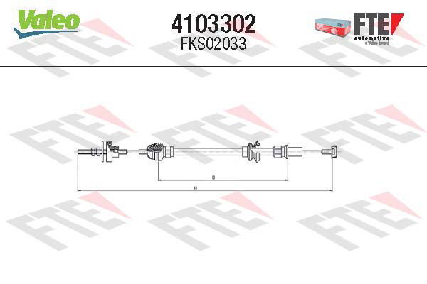 Tirette à câble, commande d'embrayage FTE CLUTCH ACTUATION