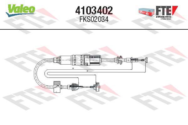 Tirette à câble, commande d'embrayage FTE CLUTCH ACTUATION