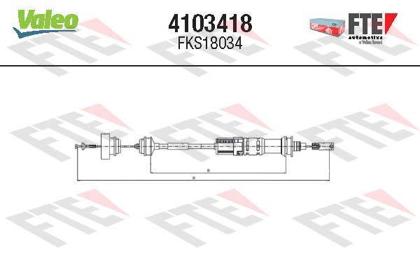 Tirette à câble, commande d'embrayage FTE CLUTCH ACTUATION