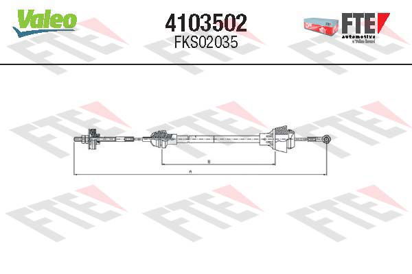 Tirette à câble, commande d'embrayage FTE CLUTCH ACTUATION