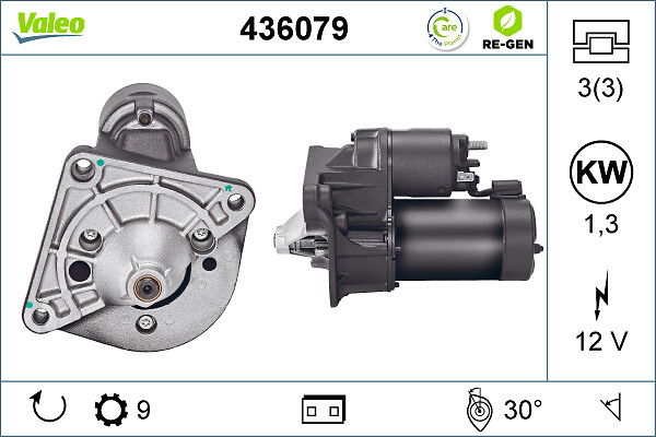 Démarreur VALEO RE-GEN REMANUFACTURED