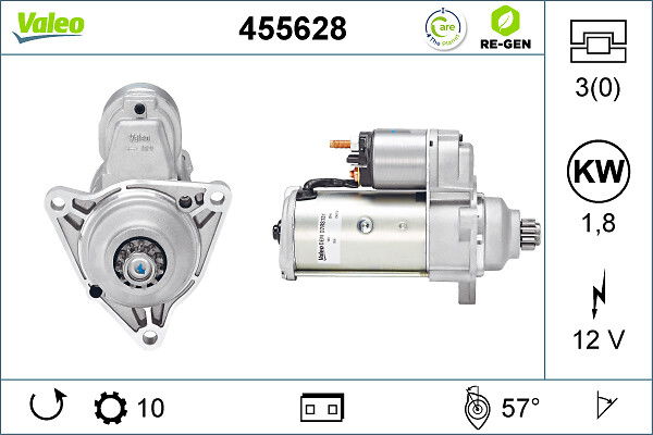 Démarreur VALEO RE-GEN REMANUFACTURED