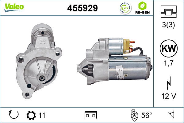 Démarreur VALEO RE-GEN REMANUFACTURED