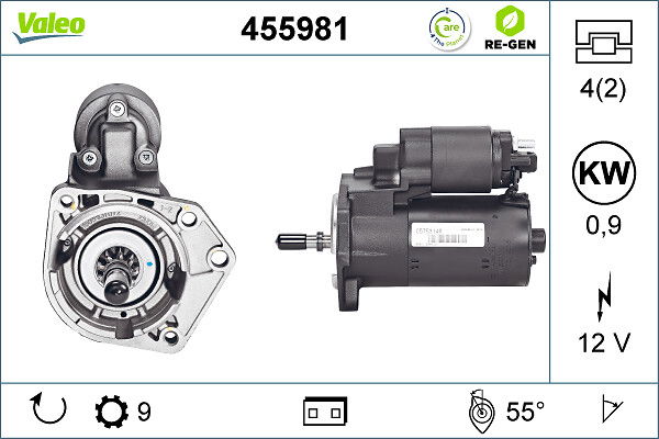 Démarreur VALEO RE-GEN REMANUFACTURED