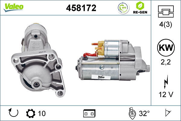 Démarreur VALEO RE-GEN REMANUFACTURED