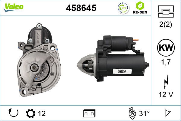 Démarreur VALEO RE-GEN REMANUFACTURED