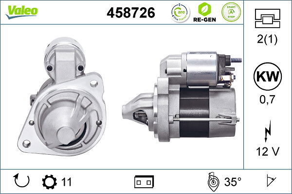 Démarreur VALEO RE-GEN REMANUFACTURED STOP&START