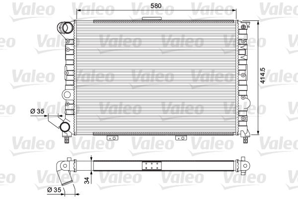 Radiateur, refroidissement du moteur VALEO CLASSIC