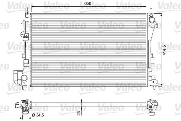 Radiateur, refroidissement du moteur VALEO CLASSIC