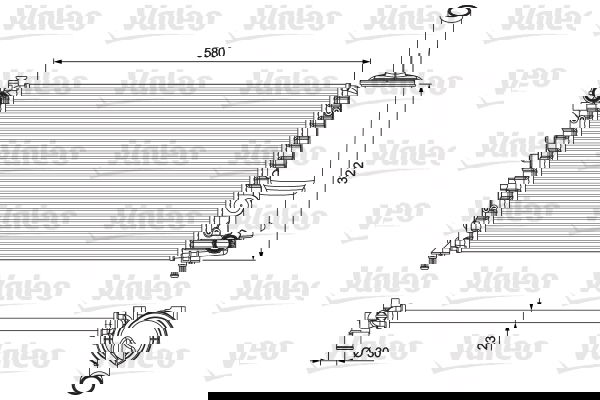 Radiateur, refroidissement du moteur VALEO CLASSIC