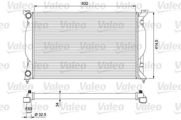 Radiateur, refroidissement du moteur VALEO CLASSIC