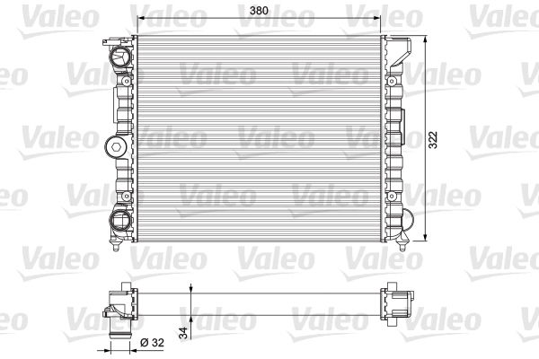 Radiateur, refroidissement du moteur VALEO CLASSIC