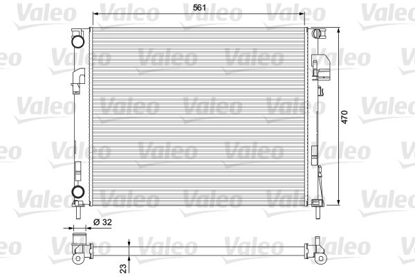 Radiateur, refroidissement du moteur VALEO CLASSIC