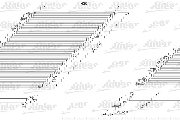 Radiateur, refroidissement du moteur VALEO CLASSIC