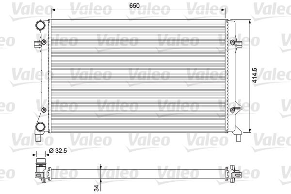 Radiateur, refroidissement du moteur VALEO CLASSIC