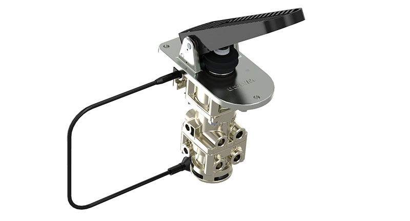 Valve de commande de frein, frein de service