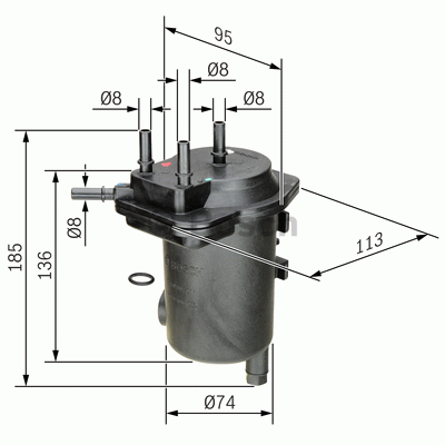 Filtre à carburant