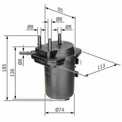 Filtre à carburant