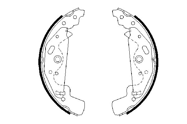 Jeu de mâchoires de frein