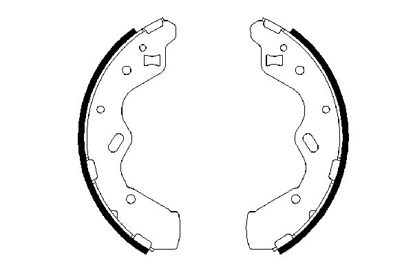 Jeu de mâchoires de frein