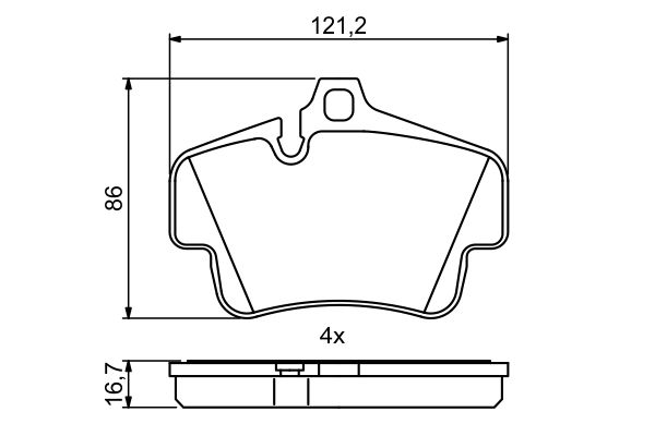 Kit de plaquettes de frein, frein à disque