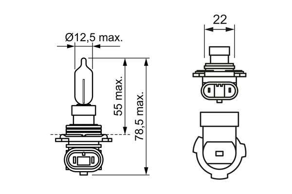 Ampoule, projecteur longue portée