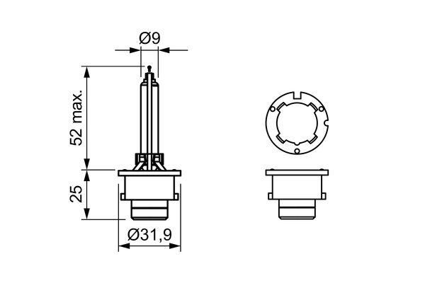 Ampoule, projecteur principal