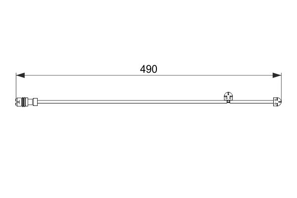 Contact d'avertissement, usure des plaquettes de frein