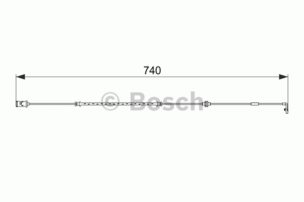 Contact d'avertissement, usure des plaquettes de frein