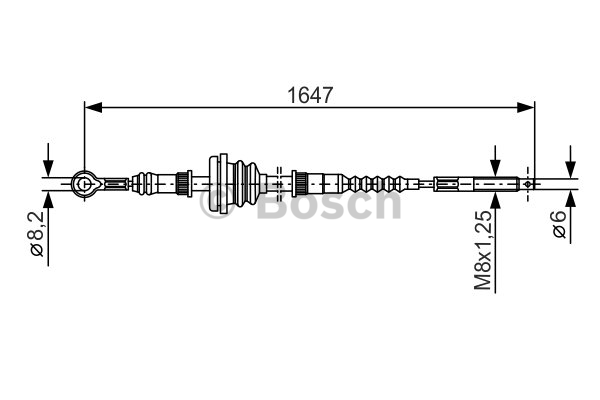 Tirette à câble, frein de stationnement