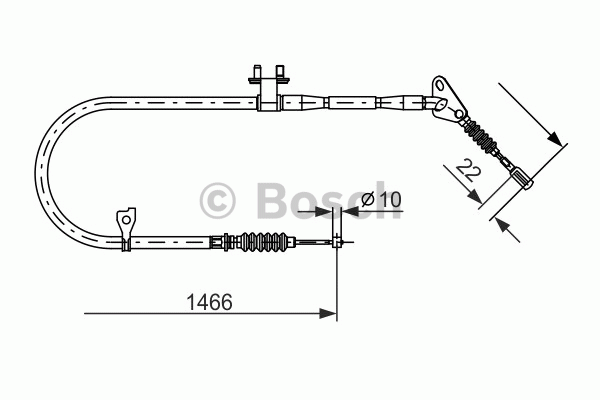 Tirette à câble, frein de stationnement