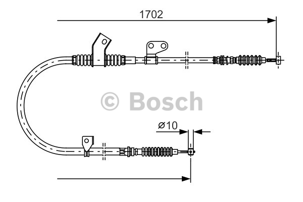 Tirette à câble, frein de stationnement