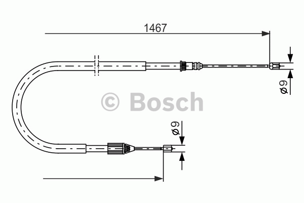 Tirette à câble, frein de stationnement