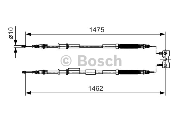 Tirette à câble, frein de stationnement