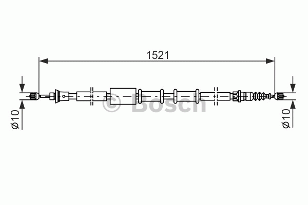 Tirette à câble, frein de stationnement