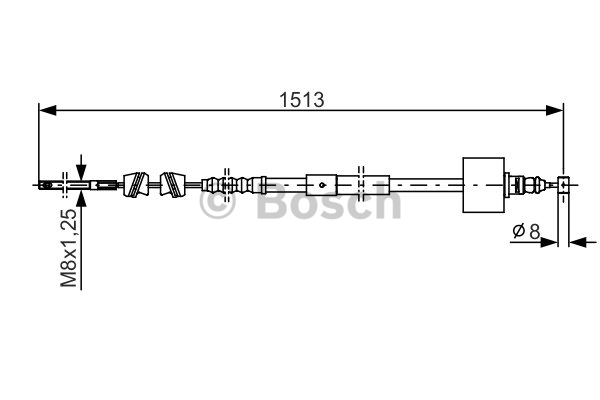 Tirette à câble, frein de stationnement