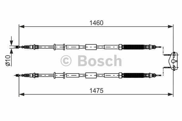 Tirette à câble, frein de stationnement