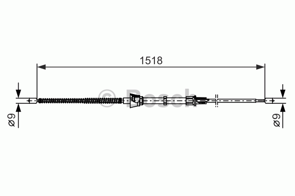 Tirette à câble, frein de stationnement