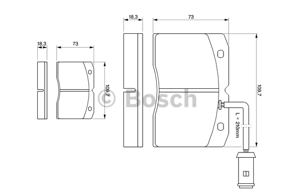 Kit de plaquettes de frein, frein à disque